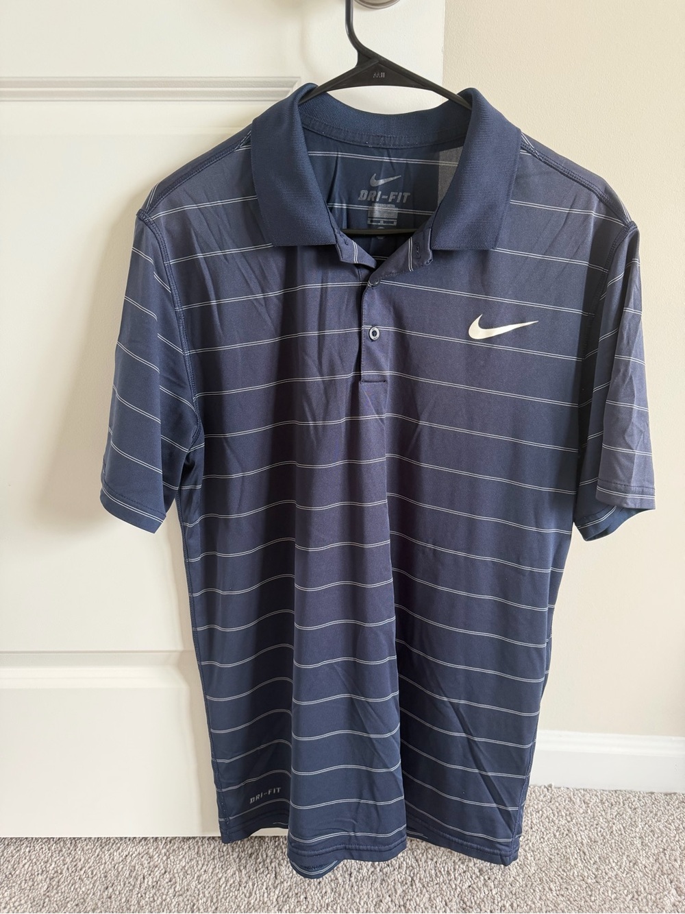 Nike Dri-FIT Men’s Navy Stripe Polo Shirt